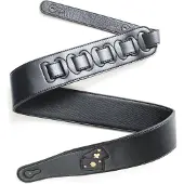 Fame Garment Leather Black Aces Black - Gitaarband
