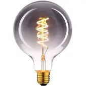 Highlight E27 Filamentlamp - Globe 95 - 6W - 3-staps dimbaar - Smoke