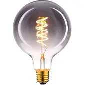 Highlight E27 Filamentlamp LED - Globe 80 - 9W dimbaar - Smoke