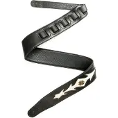 Fame Garment Leather Reptile Insignia White - Gitaarband