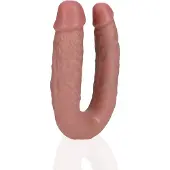 Realrock U-vormige dubbele dildo 12.7 cm - Zwart