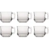 Duralex Theeglas Lys 220ml 6st Transparant transparant Glas Koffie- en