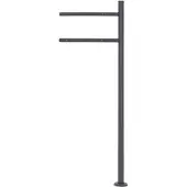 ML-Design Brievenbusstandaard Carter | staal zwart 42x120x10 cm brievenbussen | NADUVI