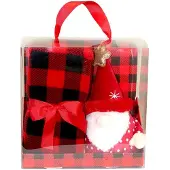 Unique living giftbox xmas santa red 90x75cm