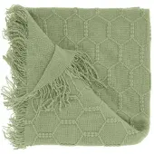 Unique living plaid fee tea green 127x152cm