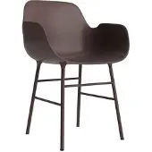 Normann Copenhagen Stoel Form Armchair Steel Brown