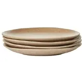 Fonq Mixed Ceramics Ontbijtborden 4st. - Ø 22 cm - Zand
