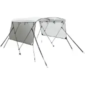 vidaXL Biminitop 3 bogen met mesh zijwanden 183x(170-182)x137 cm