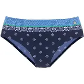 LASCANA Bikinibroek blauw / navy / groen / wit