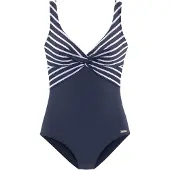 LASCANA Badpak navy / wit
