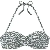 LASCANA Bikinitop olijfgroen / wit