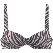 LASCANA Bikinitop zwart / wit