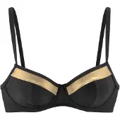 LASCANA Bikinitop goud / zwart