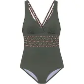 LASCANA Badpak beige / bruin / olijfgroen