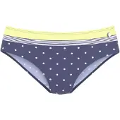 LASCANA Bikinibroek navy / geel / wit