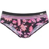 LASCANA Bikinibroek oranje / pink / zwart / wit
