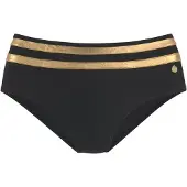 LASCANA Bikinibroek 'Elodie' goud / zwart