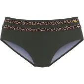 LASCANA Bikinibroek 'Adelin' nude / ombergrijs / donkergroen / zwart