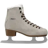 Roces – Suède Eco-Fur – Kunstschaatsen – Schaatsen Dames – Bruin – Warme Eco-Fur Voering & RVS IJzer – Maat EU 36