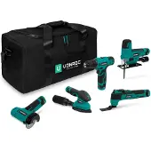 Vonroc Gereedschap set 12V | Incl. 5 machines, 5 accu’s en toolbag