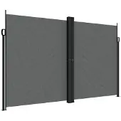 vidaXL Windscherm uittrekbaar 200x1000 cm antracietkleurig