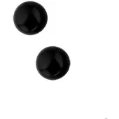TFT Zilver Gerhodineerde Oorknoppen onyx 1309943