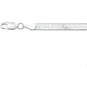 Trendjuwelier huiscollectie 1002429 Zilveren Ketting Gourmet Plat 4,5 mm