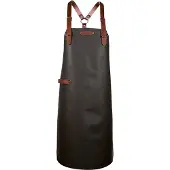 Xapron leren schort Bovine Safari met schouderbanden - L (lengte 82 cm/ Breedte 60 cm)