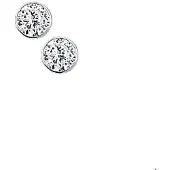 The Jewelry Collection TFT Oorknoppen Zirkonia Zilver Glanzend 3.5 mm rond