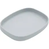 BUMKINS Silicone Grip Tray - Siliconen Kinderbord met Zuignap - Babybord met Opstaande Rand - Platina Siliconen - Magnetron-, Oven-, Vriezer- en Vaatwasserbestendig - Baby Led Weaning BLW - Grey Grijs