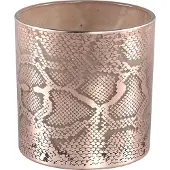 Ptmd collection PTMD Giona Rond Windlicht - H15 x Ø15 cm - Glas - Koper
