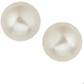 Trendjuwelier huiscollectie Oorknoppen Parel Zilver Gerhodineerd Glanzend