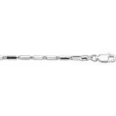 The Jewelry Collection Zilver Gerhodineerde Armband buisjes 2 1329754