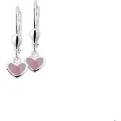 The Jewelry Collection Zilveren Oorhangers hart brisur haak 1014268