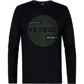 Petrol Industries Shirt groen / zwart / wit