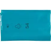 Deiss afvalzakken, 240 liter, gerecycled LDPE, scheurvast en veelzijdig, B 800+400 x H 1200 mm, blauw, 200 stuks