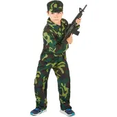 Vegaoo Militaire outfit voor jongens - Verkleedkleding - 104/116