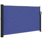 vidaXL Windscherm uittrekbaar 117x300 cm blauw