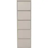 Kare design Schoenenkast Caruso creme 5 laden