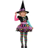 Vegaoo Verkleedkostuum voor meisjes kleur heks voor Halloween