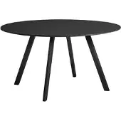 HAY Tafel CPH25 Black Water-Based Lacquered Oak Frame Black 140 x H74 cm