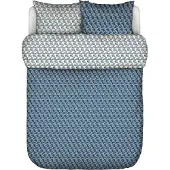 Marc O'Polo Dekbedovertrek Monogram Space Blue Satijn-260 x 200 / 220 cm | Extra Breed