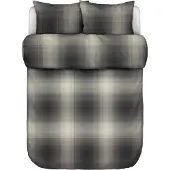 Marc O'Polo Dekbedovertrek Phia Black Flanel-260 x 200 / 220 cm | Extra Breed