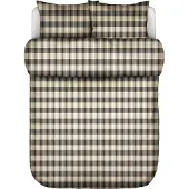 Marc O'Polo Dekbedovertrek Hillan Black Flanel-260 x 200 / 220 cm | Extra Breed