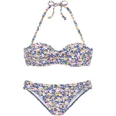Buffalo Beugelbikini in bandeaumodel met gebloemd design