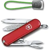 Victorinox Classic SD zakmes+lanyard - Style Icon/groen-7 functies