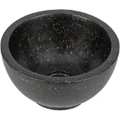Differnz River waskom - 23x23x12cm - terrazzo zwart