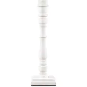 Home Sweet Home Moderne tafellamp voet Woodi voor lampenkap - Wit - 12/12/38 cm - gemaakt van Bamboe - geschikt voor E27 LED lichtbron - voor lampenkap met doorsnede