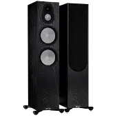 Monitor Audio Vloerstaande luidspreker Silver 500 7G Zwarte Eik - Verkocht per stuk