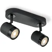 Home Sweet Home Spot Led Manu Zwart 2x5,8w